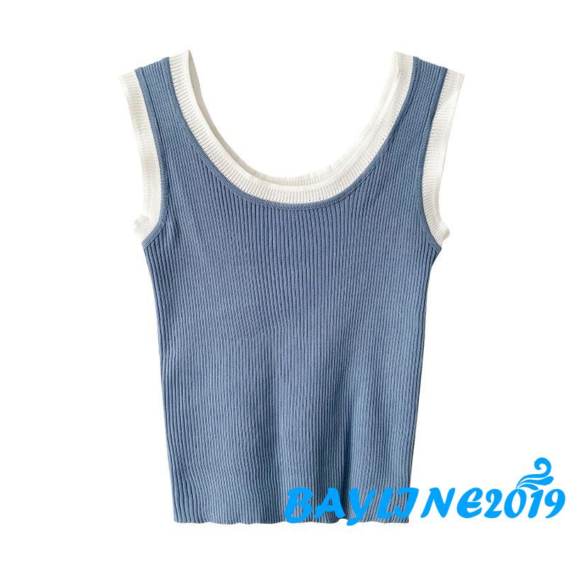 Áo Thun Ba Lỗ Màu Trơn Thời Trang Nữ Tính