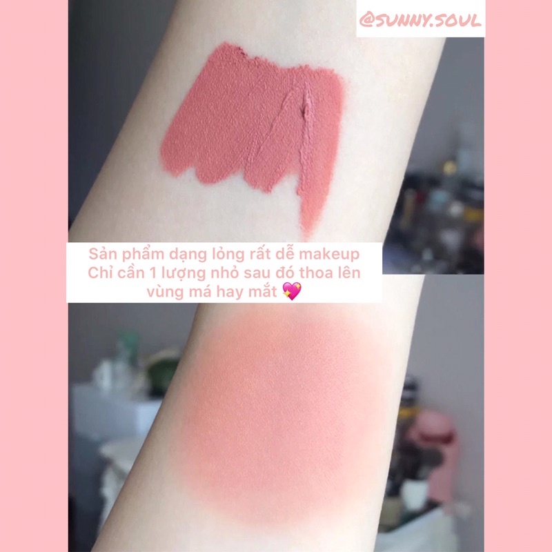 Phấn Má Hồng Dạng Kem DMP DAIMANPU Velvet Liquid Blusher Phong Cách Đáng Yêu