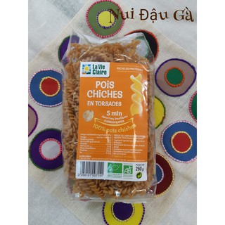 Nui xoắn đậu gà hữu cơ - 250gram
