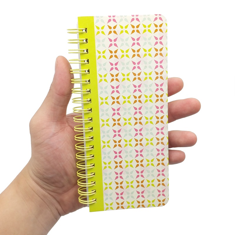 Sổ Tay Lò Xo Kẻ Ngang Daily Pattern 2 Khai Trí Stationery - Gáy Xanh Chuối