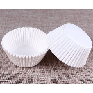  500 cái Giấy cupcake trắng nướng bánh 