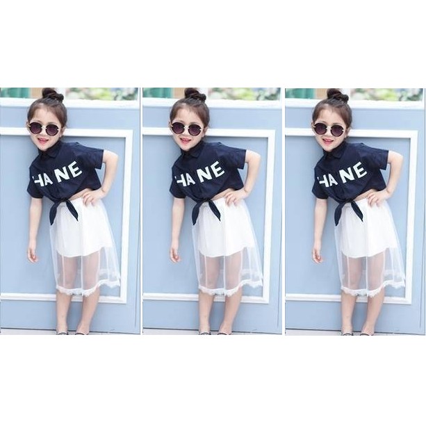 Chân váy maxi cho bé gái tiểu thư