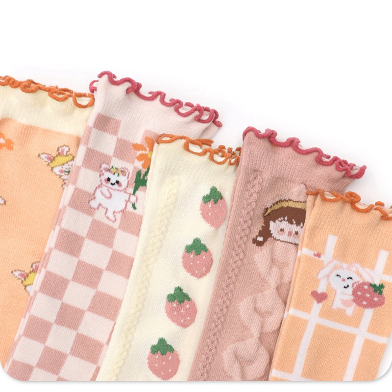 Set 3 Đôi Tất Cotton Dễ Thương Cho Bé 0-3 Tuổi