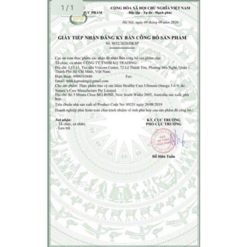 💙🐠 Viên uống Dầu cá Healthy Care Ultimate Omega 3-6-9 của Úc 200 viên🐠💙