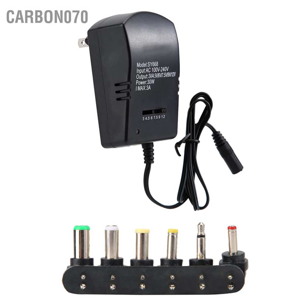Bộ chuyển đổi nguồn DC có thể điều chỉnh điện áp đa năng 30W 3v / 4,5v / 6v / 7,5v / 9v / 12v