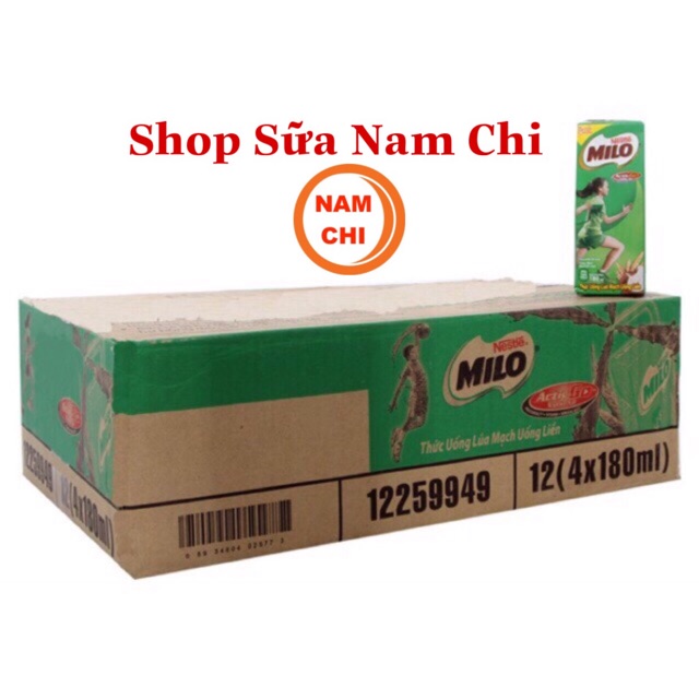 [THÙNG 48 HỘP] Milo 180ml Giờ Ra Chơi