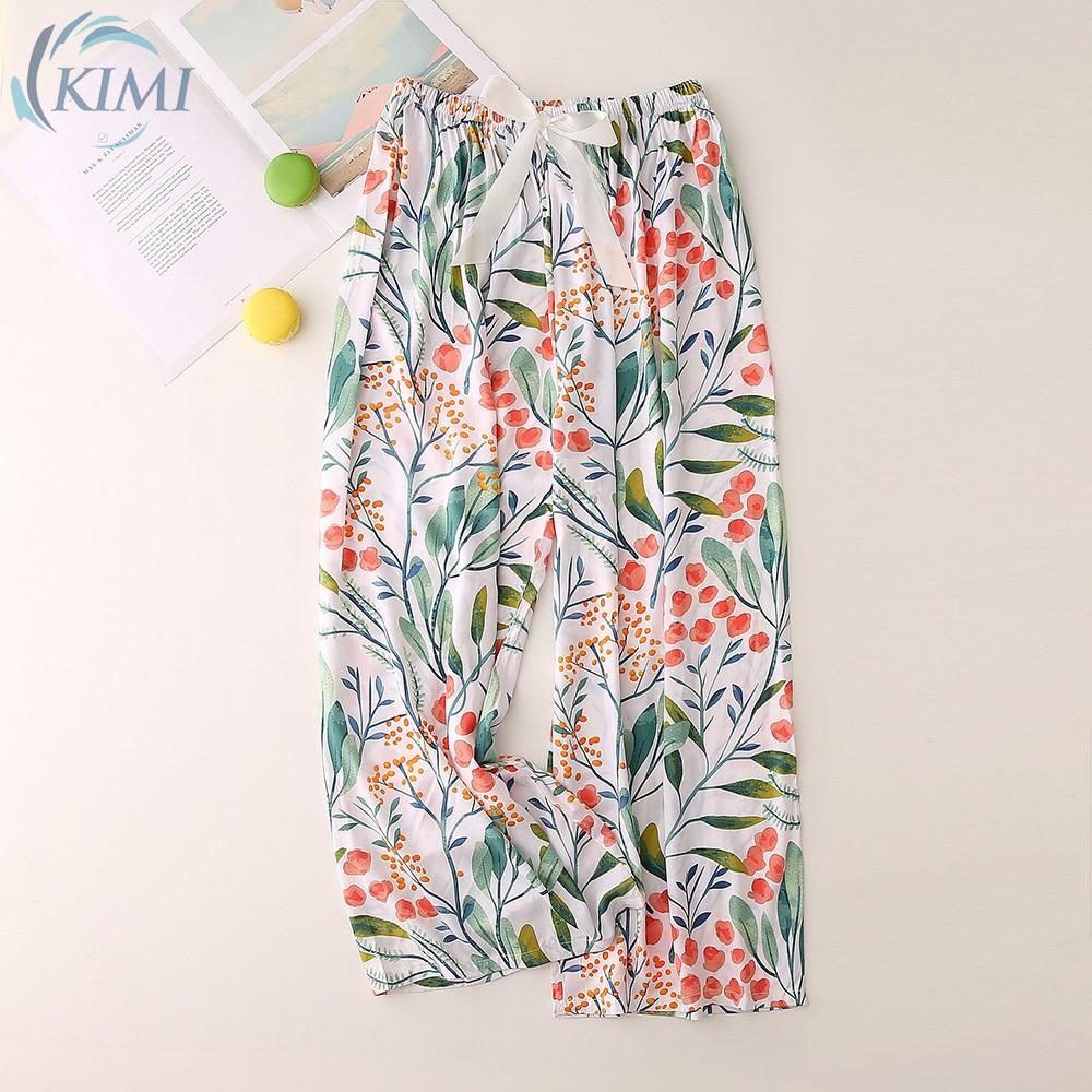 Quần Dài Ống Rộng Lưng Cao Hoạ Tiết Hoa Cho Nữ | BigBuy360 - bigbuy360.vn