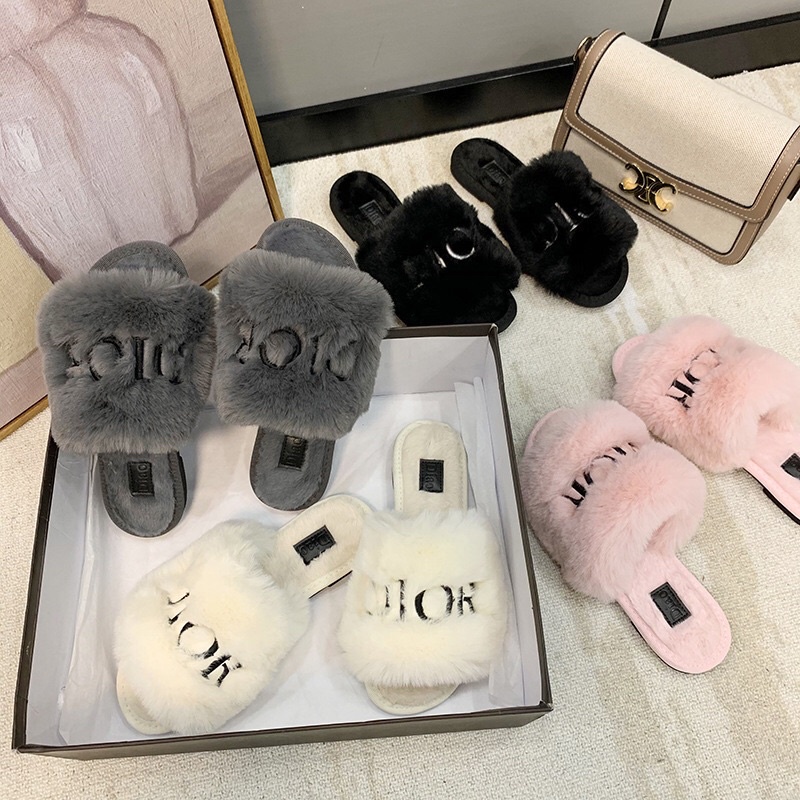 dép lông hàn quốc Dior cho nữ