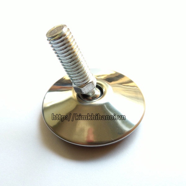 Chân tăng chỉnh Inox 304 đế bulong xoay tròn ren M10