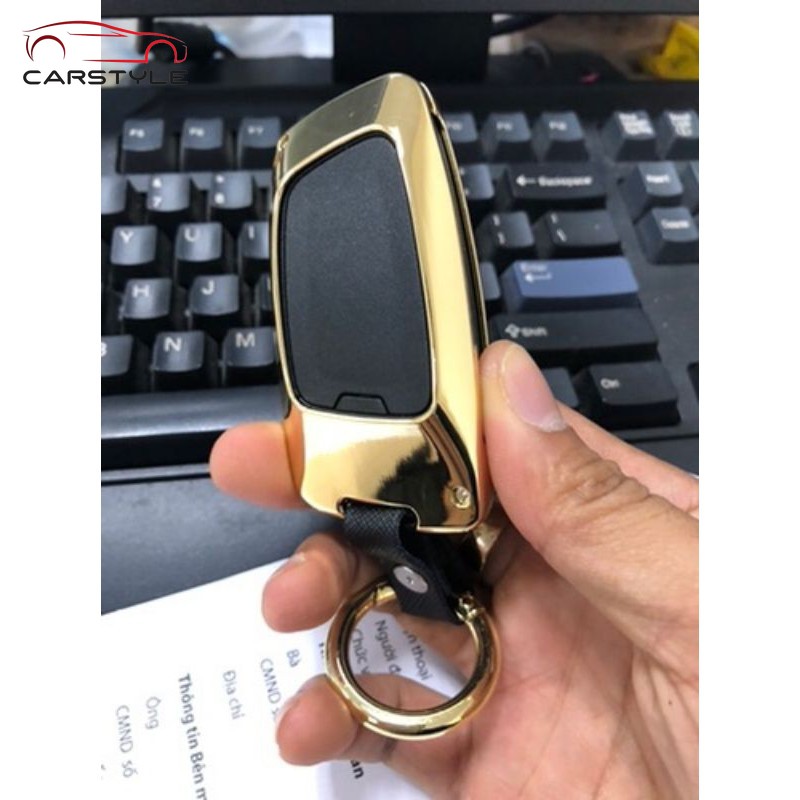 Ốp khoá kim loại xe Vin Lux A, SA Bao da chìa khóa