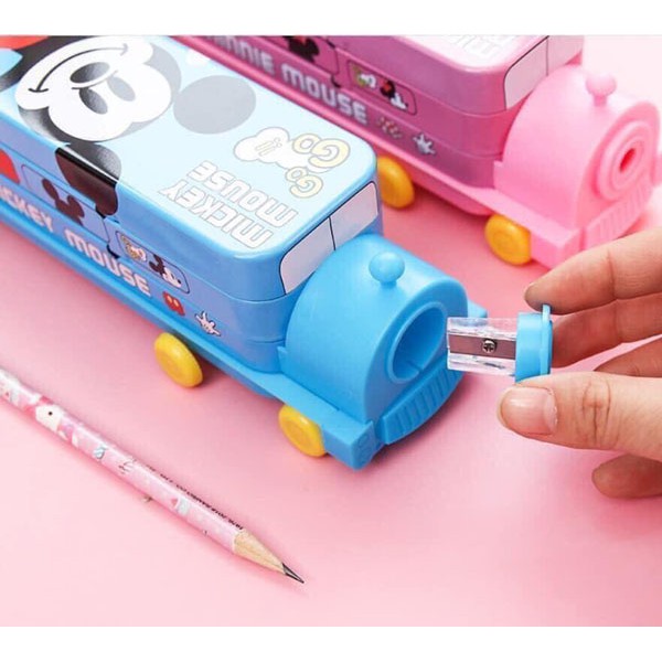 [ SIÊU SALE ] Hộp đựng bút hình xe tàu hỏa cho bé, màu sắc bắt mắt, có thể làm đồ chơi cho bé.