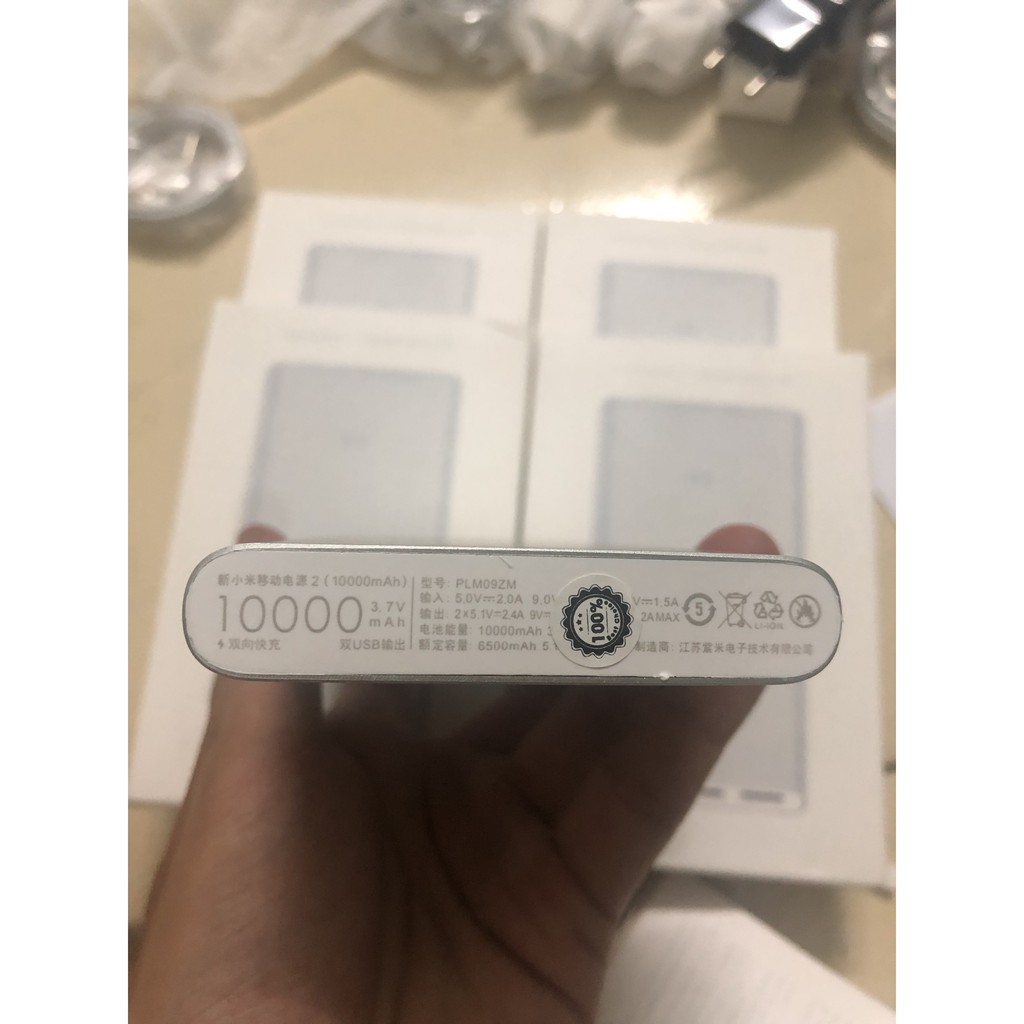 Sạc dự phòng Xiaomi gen 2 - 10000mah ( thế hệ thứ 2 ) - sạc dự phòng xiaomi gen 3 - sạc dự phòng cao cấp - củ sạc - cáp