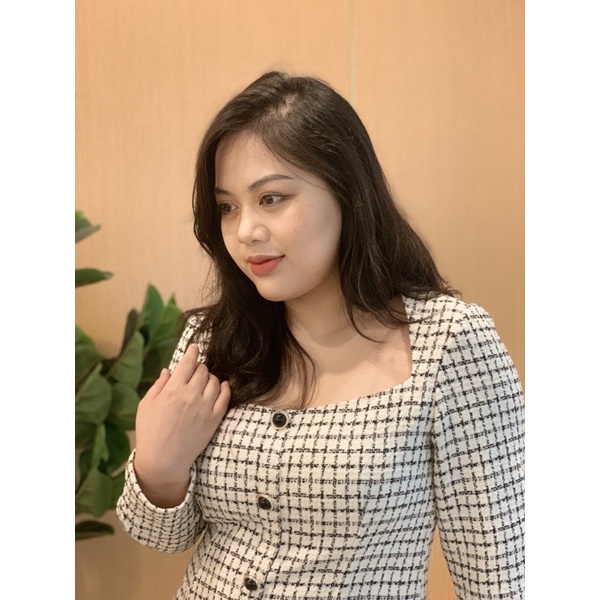 Đầm tweed Bigsize thiết kế cao cấp