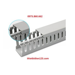 combo 4 mét Máng nhựa đi dây - Máng răng lược -TBĐ -Thiết bị điện giá tốt