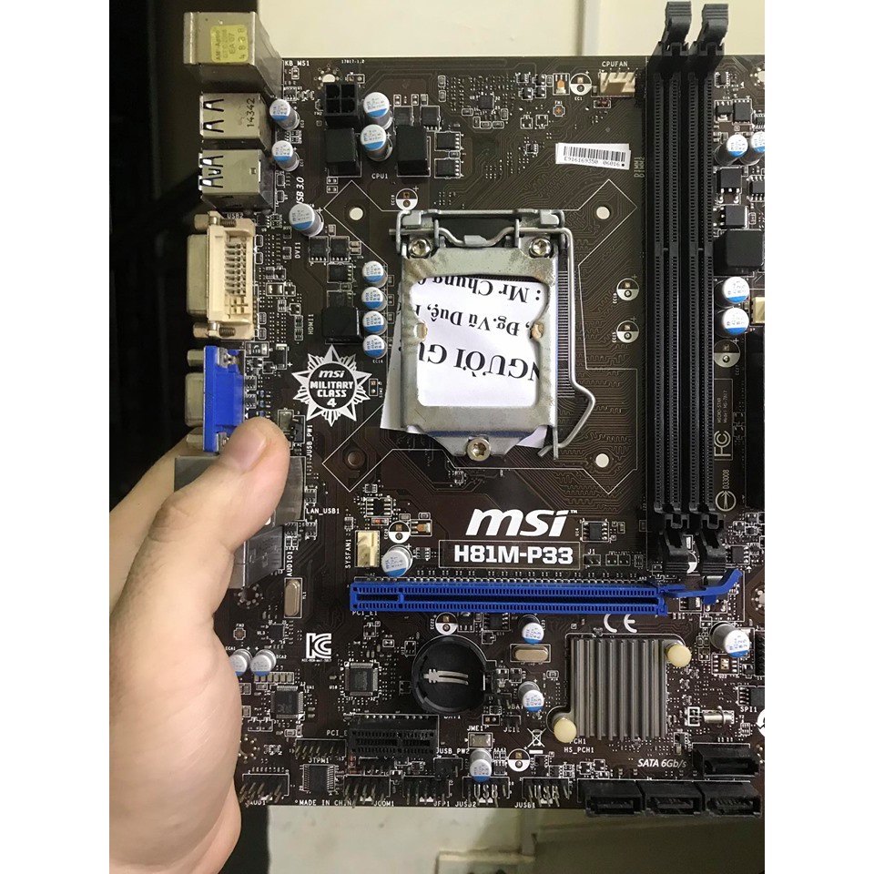 Main Msi H81 CHÍNH HÃNG ĐỦ CHẶN GIÁ RẺ TẶNG TUÝP KEO TẢN NHIỆT