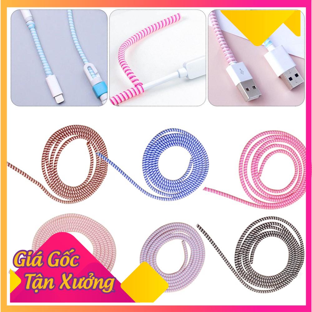 Combo 3 dây lò xo quấn bảo vệ cáp sạc và tai nghe