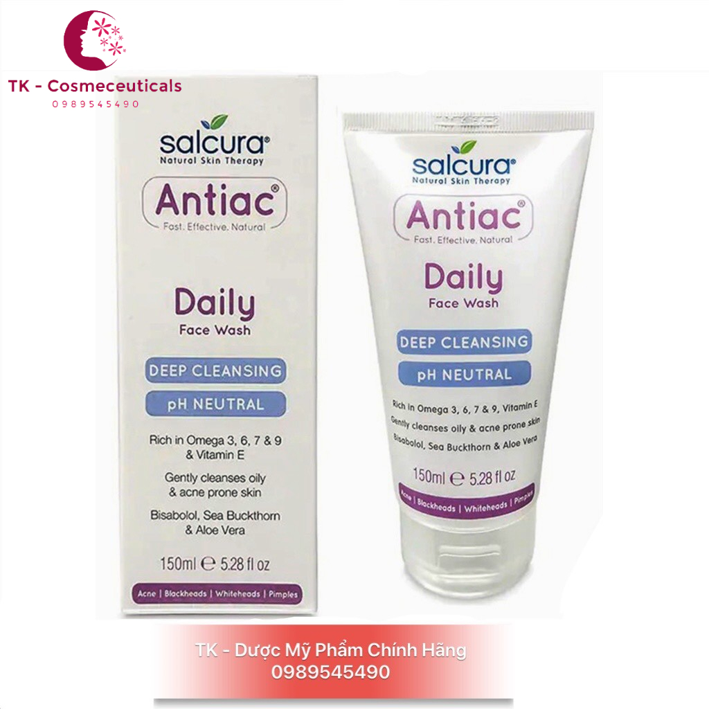 Sữa Rửa Mặt Antiac Daily Face Wash Dành Cho Da Nhờn Mụn, Nhạy Cảm - 150ml