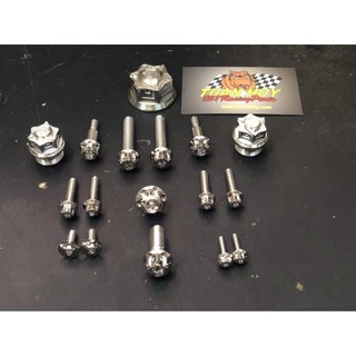 Full bộ ốc chảng ba inox Salaya gắn raider Satria Sonic