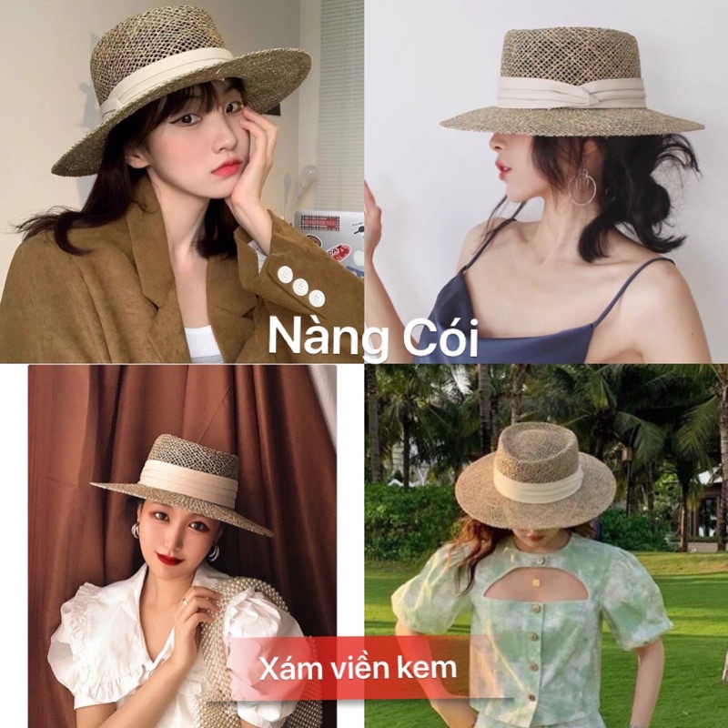 Mũ cói đi biển, nón cói Gaucho Panama đúng hàng cao cấp (ĐÓNG THÙNG TO)