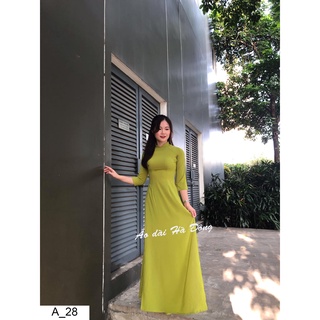 Áo dài trơn các màu cổ 2 phân