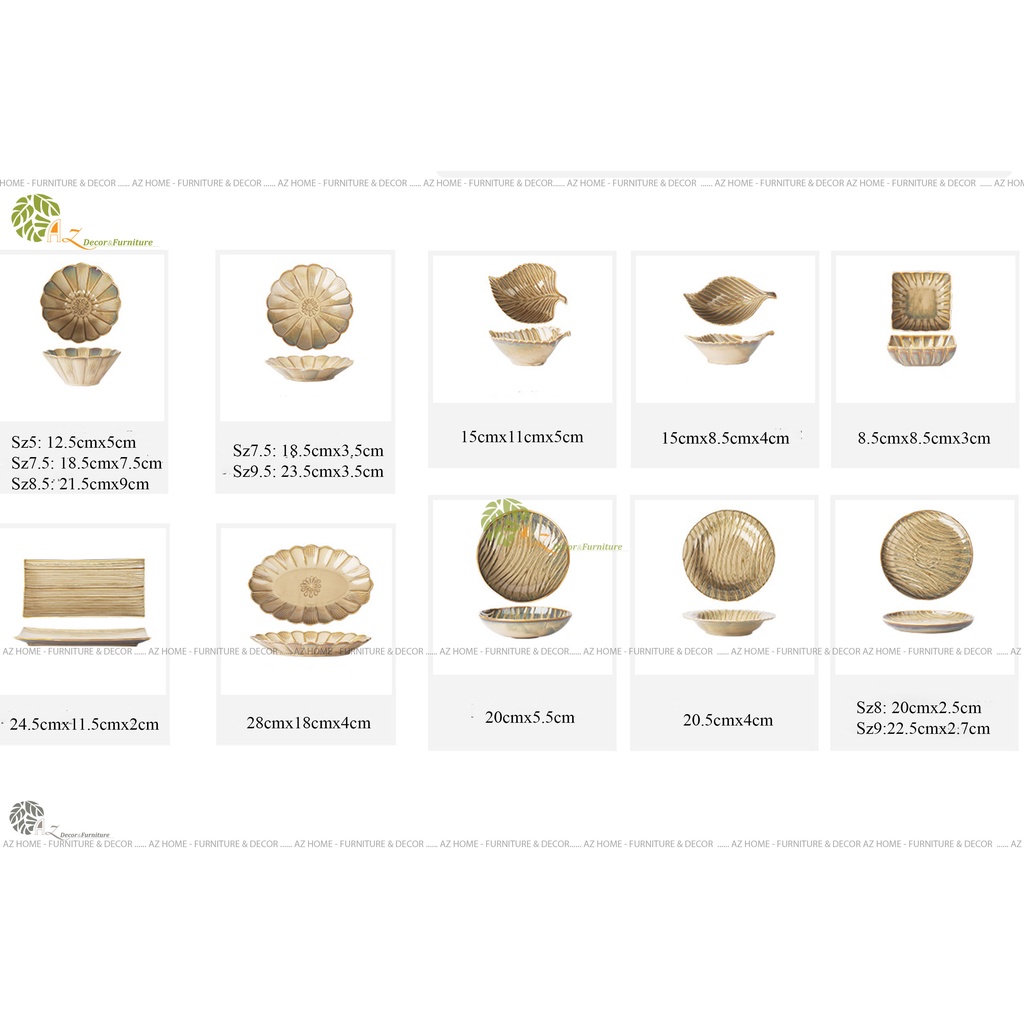 Bộ bát đĩa lẻ Sakura