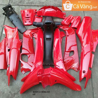 Áo nhựa xe Wave 110- loại 1 bóng màu đỏ cờ, đỏ đô, xanh nhớt, xanh da