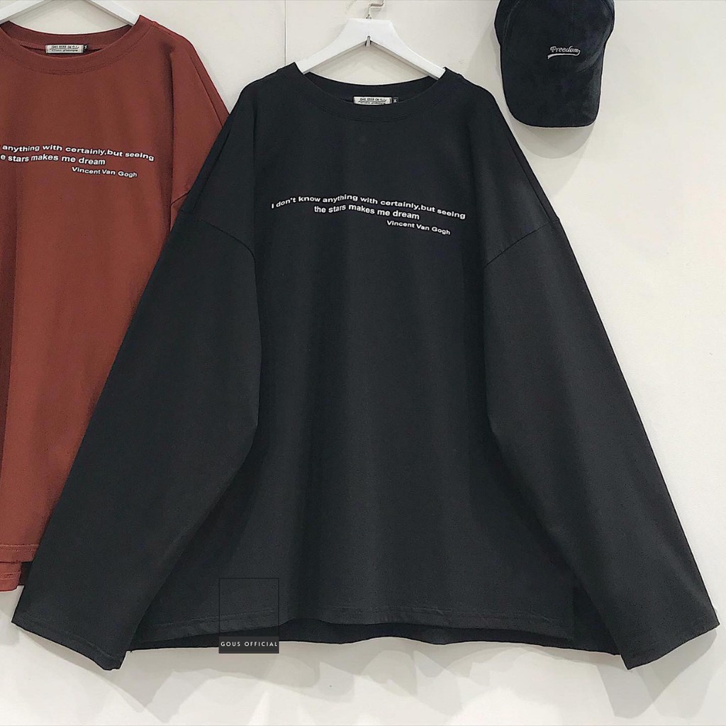 Áo Phông Dài Tay Nữ Unisex Phông Nhiều Màu VVG Chất Liệu Cotton Phong Cách Trẻ Trung Năng Động - 1807 Gous Official