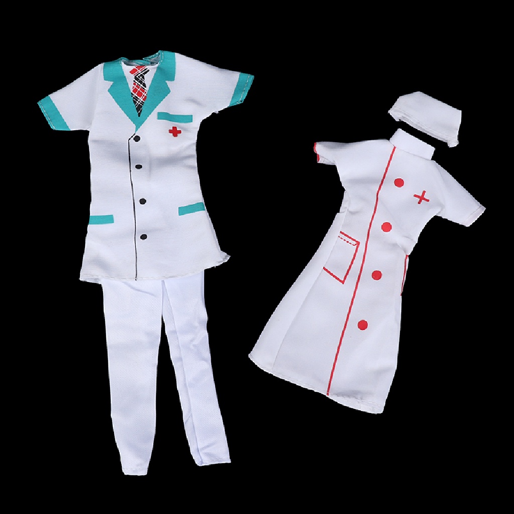 Set 2 Bộ Đồ Hóa Trang Bác Sĩ / Y Tá Cho Búp Bê