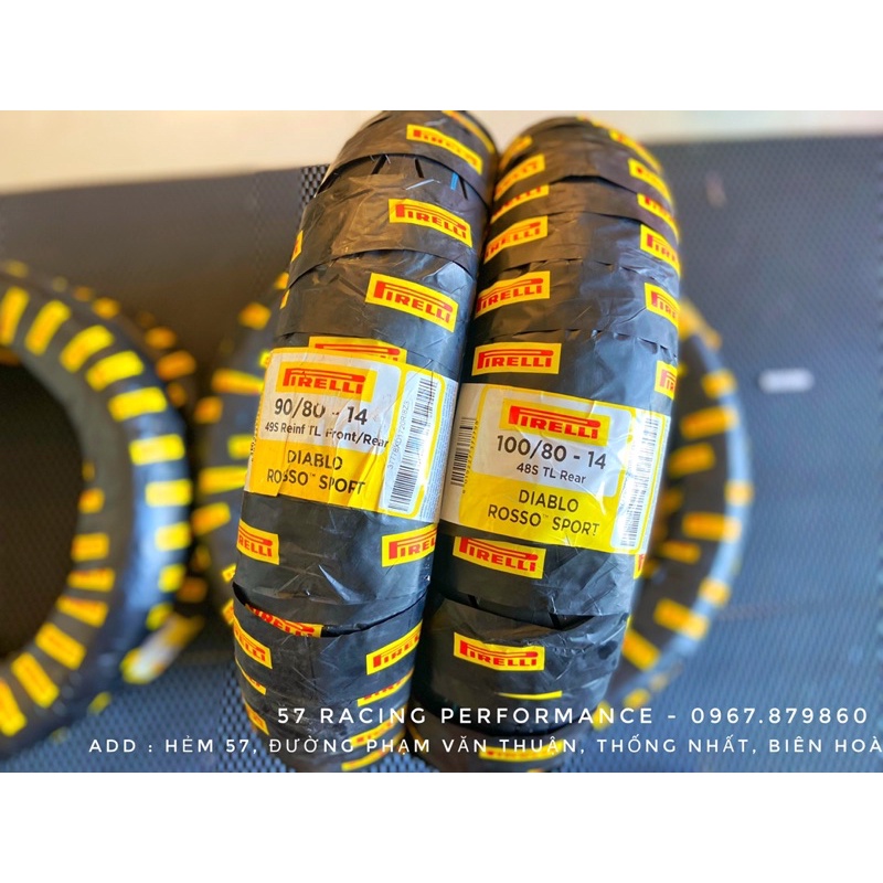 Vỏ Xe Pirelli DIABLO ROSSO SPORT Size Zin Honda Vario 150 Đời 2019 - Honda Air Blade 150