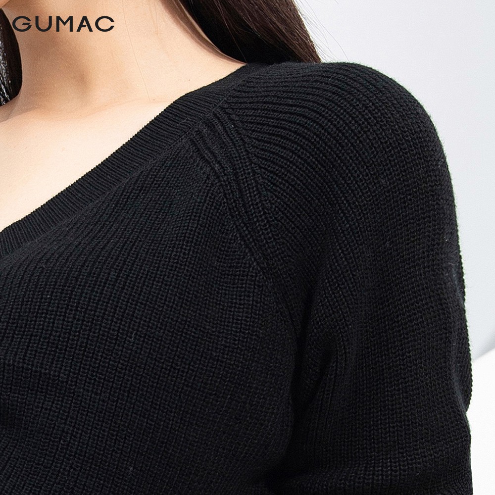 [Mã WABRGB11 giảm 10% đơn từ 250k] Áo len nữ rút dây GUMAC đủ màu, đủ size, phong cách street style AA9214 | BigBuy360 - bigbuy360.vn
