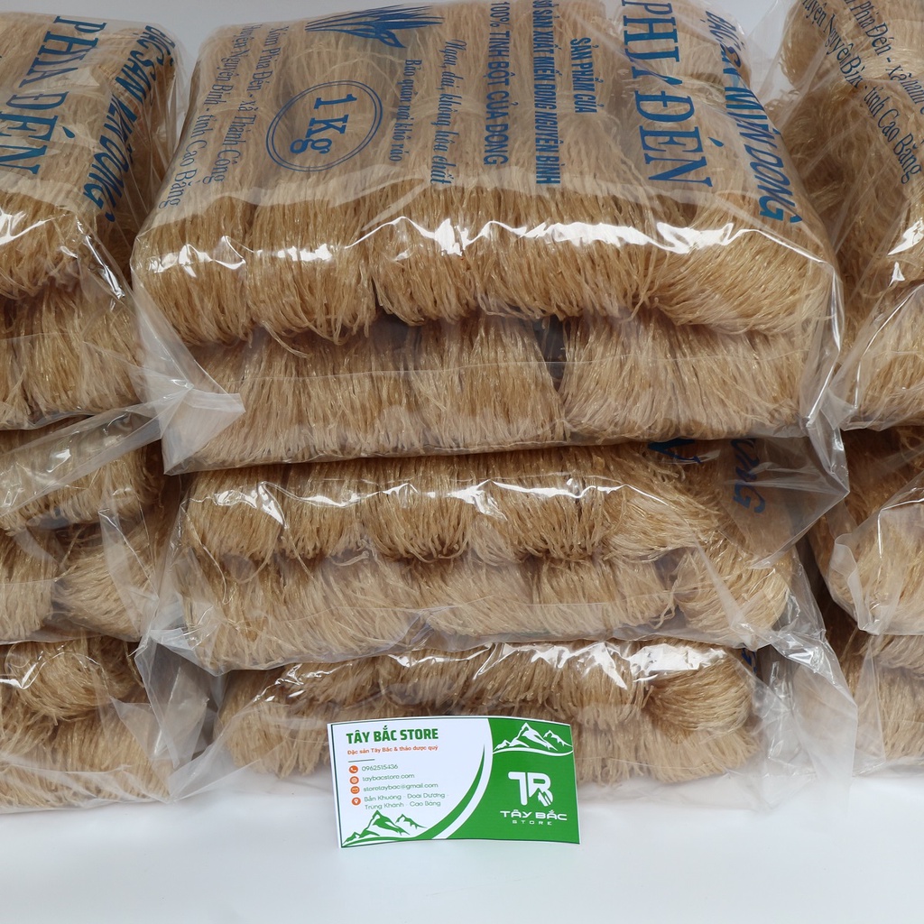 Miến Dong Phia Đén Cao Bằng Túi 1Kg Dai Ngon Không Bở Nát Khi Nấu Hàng Mới