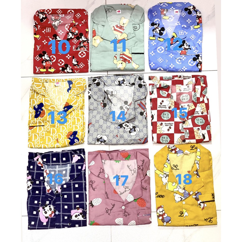 [Kate] Bộ Pijama đùi Kate Thái free size 40-60kg