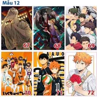 Poster / Tranh dán tường anime Haikyuu! ( MẪu 10-11-12)