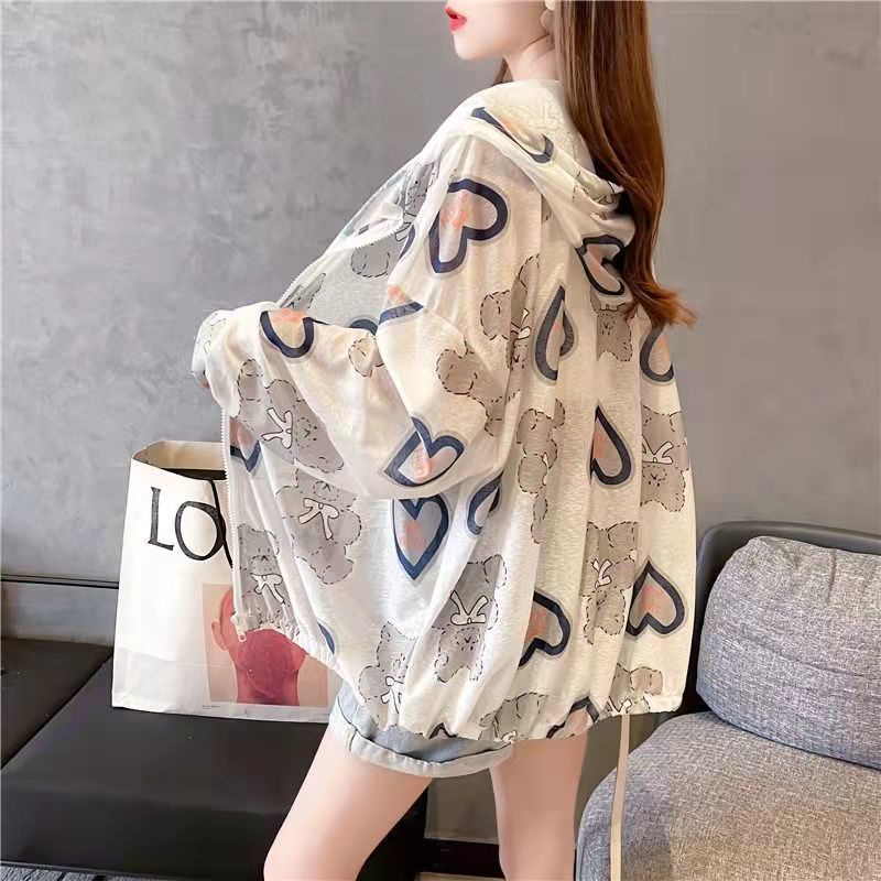 Áo Khoác Chống Nắng Tay Dài Dáng Rộng Vải Lụa Mát Mỏng Thời Trang Cao Cấp Cho Nữ