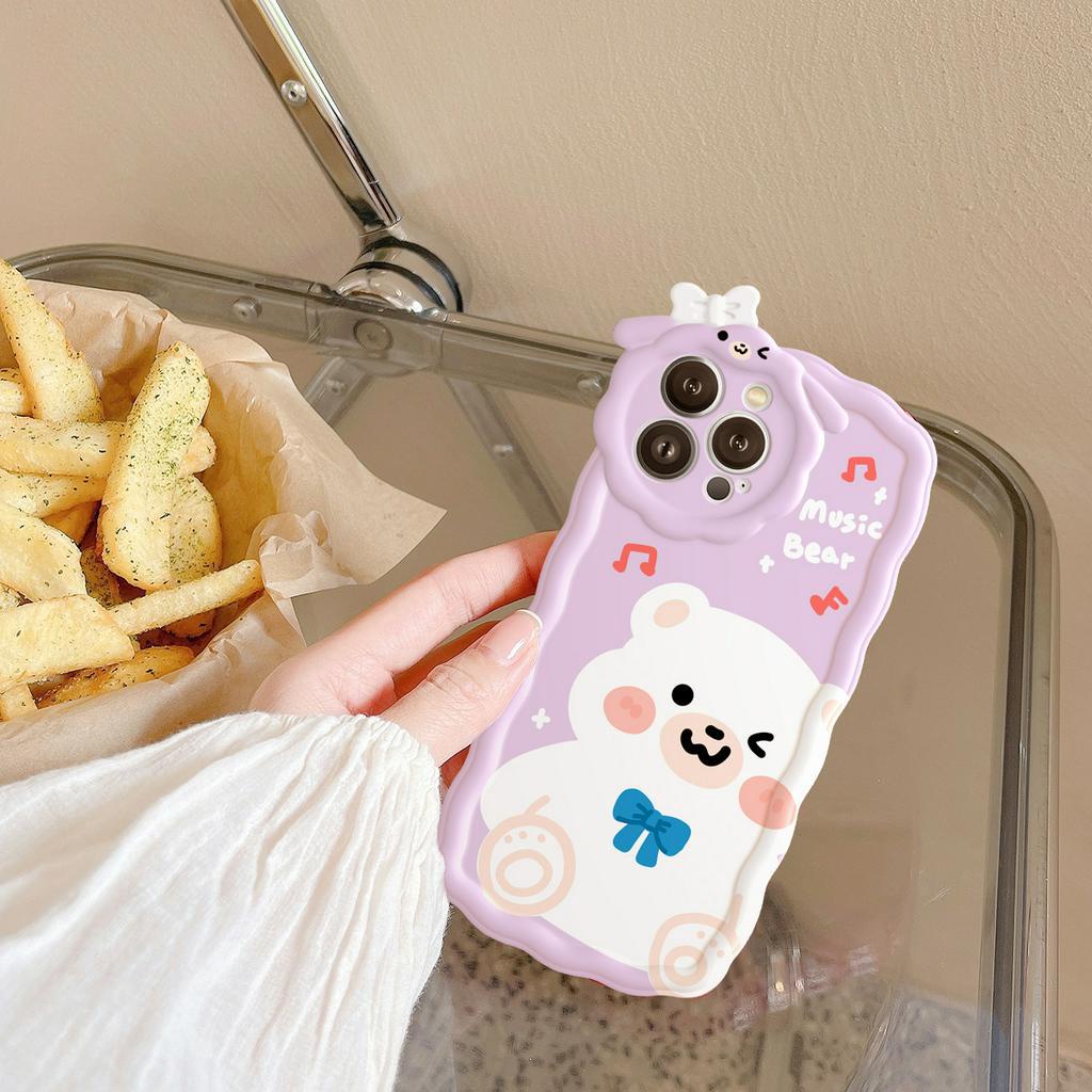 Ốp lưng iphone nơ lượn sóng Gấu tím 6/6plus/6s/6splus/7/7plus/8/8plus/x/xs/11/12/13/14/pro/max/promax/plus/shin/case