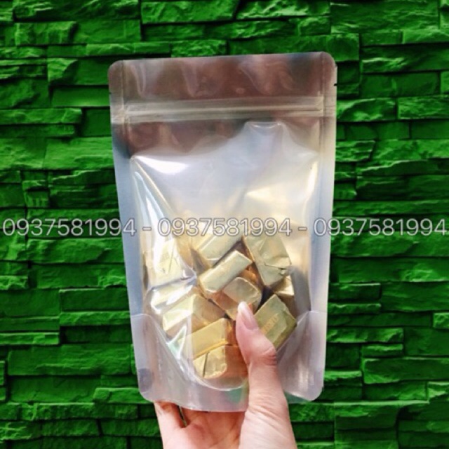 Túi zipper bạc (1 mặt trong 1 mặt bạc và 2 mặt bạc)