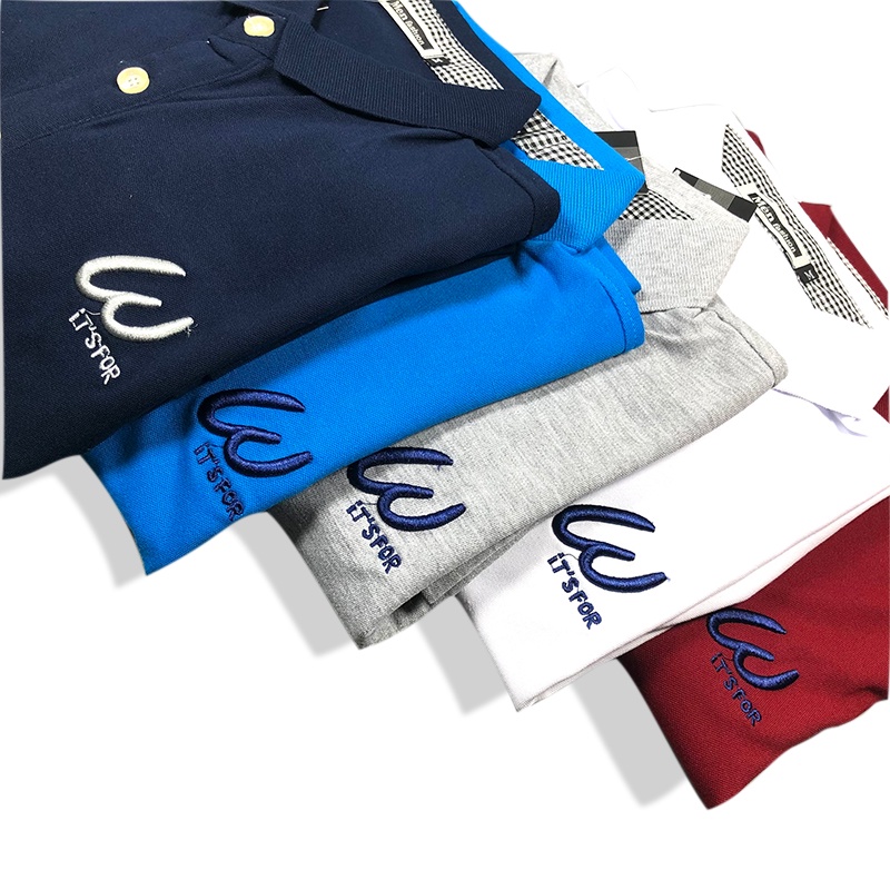 Áo thun có cổ nam, áo thun cổ bẻ nam, vải cá sấu co giãn 4 chiều, thêu logo thời trang, form chuẩn đủ size | BigBuy360 - bigbuy360.vn