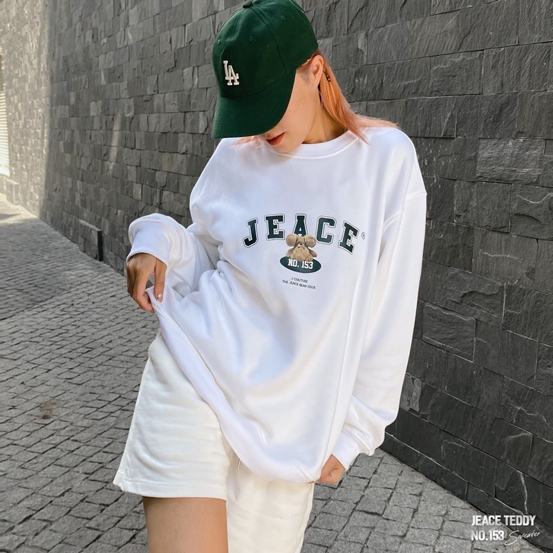 Áo sweater nỉ bông Jeace no153 Byjolie form unisex nam nữ