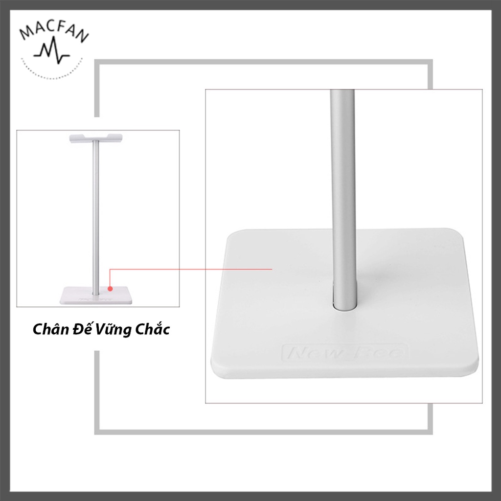 Giá Đỡ Cao Cấp NewBee Z1 Cho Tai Nghe/Headphone - Chất Liệu Hợp Kim Nhôm - Đệm Silicone Chống Trầy Xước - Chống Trượt