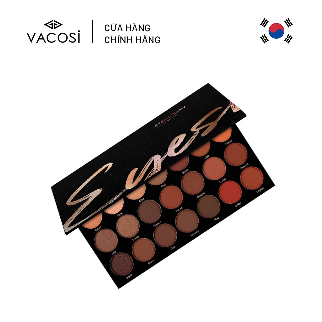 [Mua 2 Giảm 40%] BẢNG MÀU MẮT CHUYÊN NGHIỆP NATURAL BROWN -  VACOSI EYESHADOW PALETTE 81ENB 28 Ô | BigBuy360 - bigbuy360.vn