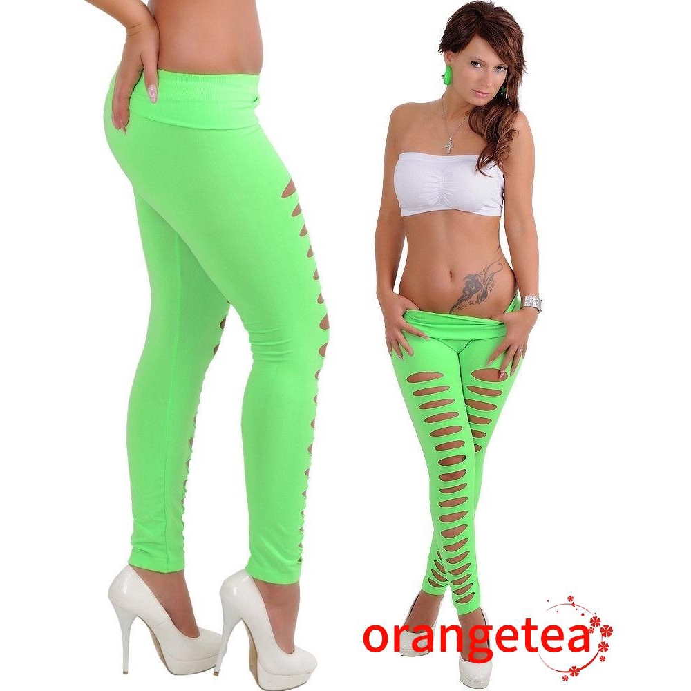 Quần legging bó sát khoét lỗ gợi cảm cho nữ | BigBuy360 - bigbuy360.vn