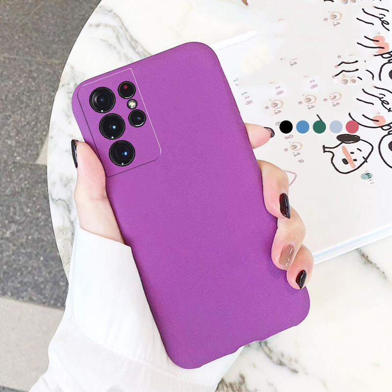 Ốp điện thoại TPU đá sa thạch mềm nhám chống dấu vân tay ôm khít Samsung Galaxy S20 S21 Ultra S20 S21 Plus S20 S21 FE