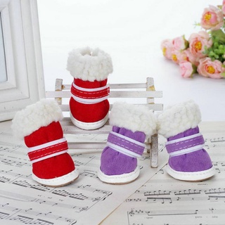 Vỏ Bọc Giày Mềm Chống Trượt Giữ Ấm Mùa Thu Đông Cho Thú Cưng