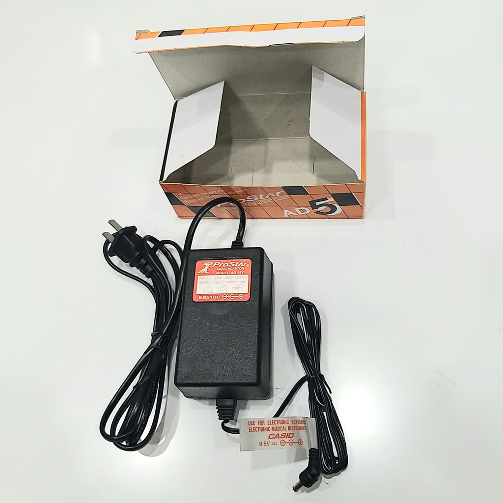 Nguồn Adapter 9V Dùng Cho Đàn Organ / Keyboard KG-9010, KG9020, ProStar AD-5
