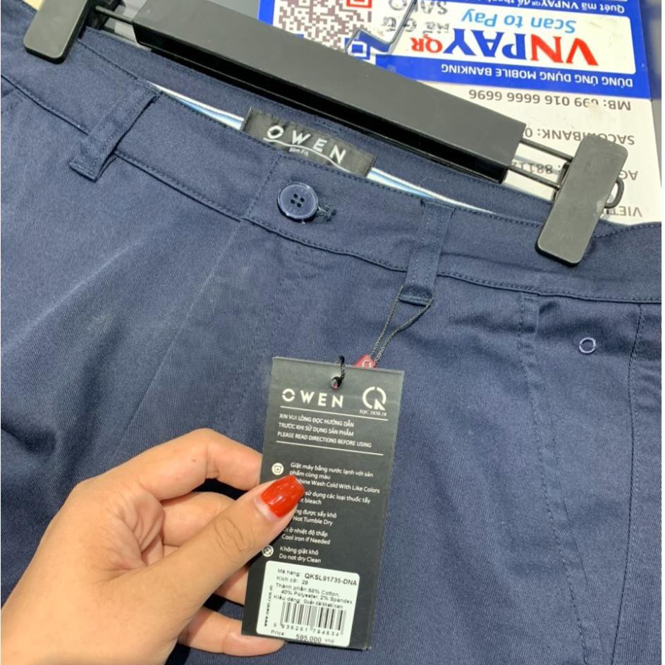 Sale Chính Hãng OWEN - Quần kaki Owen màu xanh navy 91735 - Quần kaki nam hot 🌺 neww * ! %