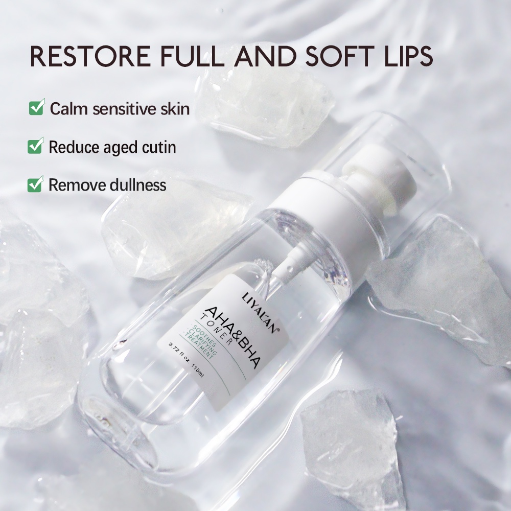 Toner LIYALAN AHA &amp; BHA cải thiện tình trạng mụn trứng cá và đầu đen chăm sóc làn da 100ml