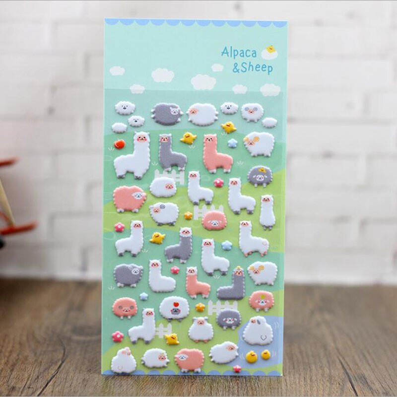 Set 3 Sticker Hình Động Vật Hoạt Hình Cho Bé