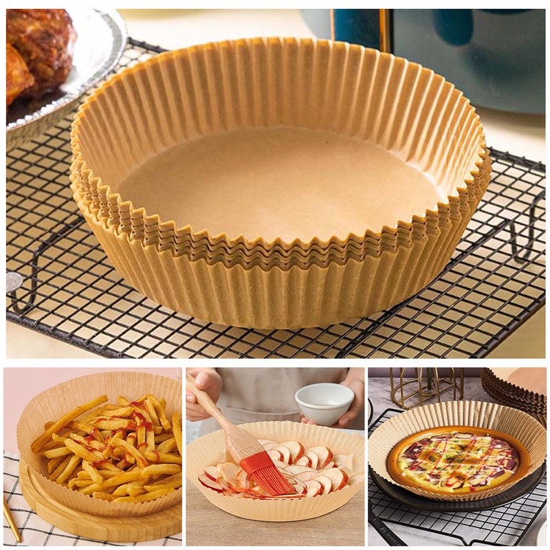 Set 50 Giấy Lót Nướng Bánh Chịu Nhiệt Cao 20cm Dùng Một Lần Chống Dính