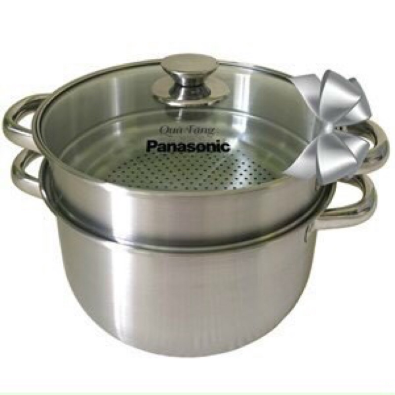 Nồi Hấp Xửng Inox Cao Cấp Size 24cm Hàng Quà Tặng Từ Panasonic Tiện Lợi Cho Gia Đình