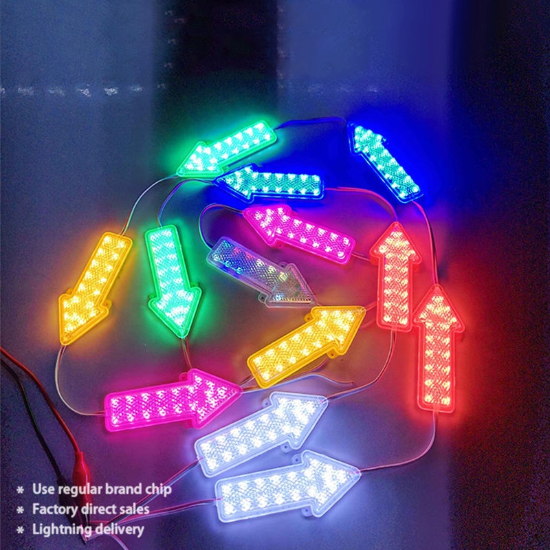 1piece 12v 24v Chỉ báo Đèn giao thông định hướng Xe tải tự động Xe rơ moóc Đèn Led bên đánh dấu Đèn mũi tên Đèn mô-đun Led